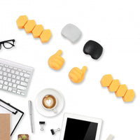 Self Adhesive Hooks For Cable Clips Desktop Cable Organizer (6 Pcs Set  Mix Design) - LootFaat