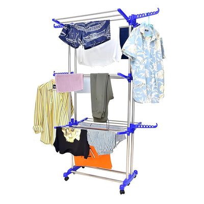 Foldable Stainless Steel Clothes Drying Stand Rack - second image