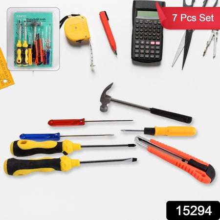7 Pcs Hand Tool Kit And Magnetic Wristband For Holding Screws Bolts Drill Bits - LootFaat