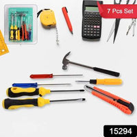 7 Pcs Hand Tool Kit And Magnetic Wristband For Holding Screws Bolts Drill Bits - LootFaat