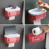 Self-adhesive tissue dispenser and phone holder