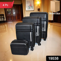 Mix Color 4-Piece Hardshell Luggage Set with Spinner Wheels