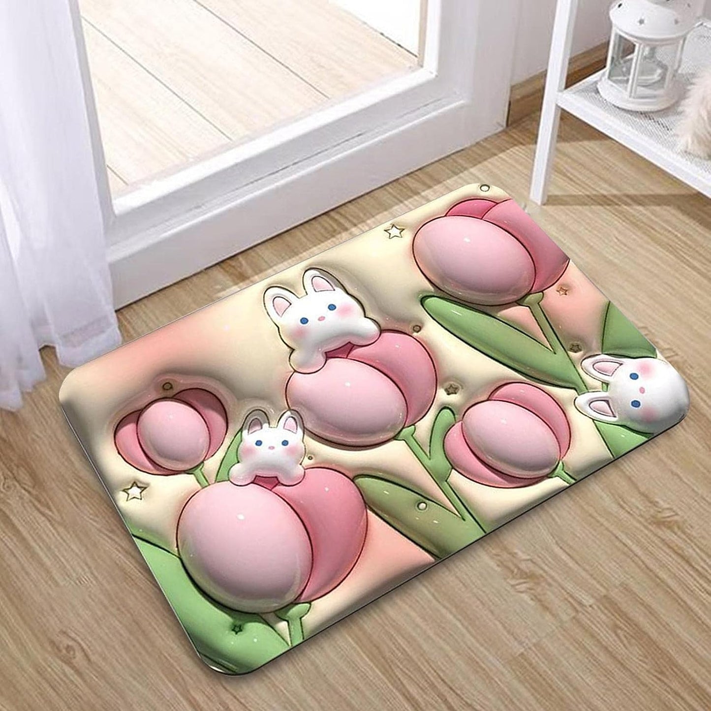 Stone bath mat with anti-mould feature