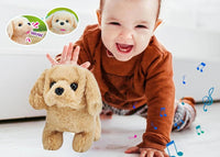 Electronic Interactive Plush Puppy Toy – Walking, Barking, and Tail Wagging Pet for Kids