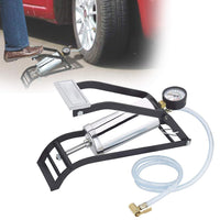 Heavy Duty Steel Foot Pump for Cars, Bikes & Cycles