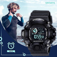 Digital Sports Watch – Rugged Outdoor Multi-Function Countdown Timer & Alarm