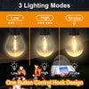 Rechargeable Camping Lights For Tents Led Camping Tent Lantern 3 Lighting Modes Tent Lamp Portable Emergency Camping Lights With Clip Hook For Camping Hiking Fishing Backpacking (1 Pc)