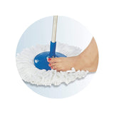 Easy-use rotating mop with stainless pole