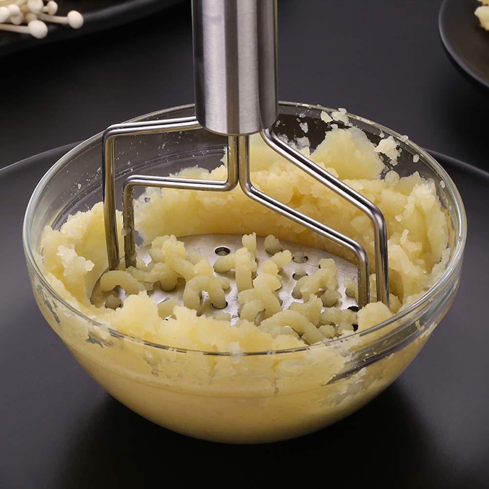 Stainless Steel Hand Masher (Mash For Dalvegetablepotatobaby Foodpav Bhaji) - LootFaat