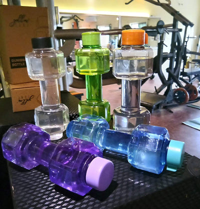 Dumbbell Water Bottle - 750ml Gym Fitness Bottle - second image