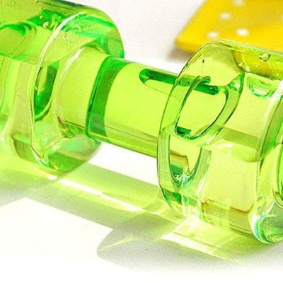Dumbbell Water Bottle - 750ml Gym Fitness Bottle