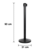 Heavy Duty Retractable Belt Crowd Control Pole with Sturdy Base – 1 Pc