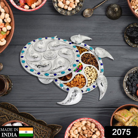 Multipurpose 7 Compartment Dry Fruit Serving Rotating Tray  Candy Chocolate Snacks Storage Box Masala Box - LootFaat