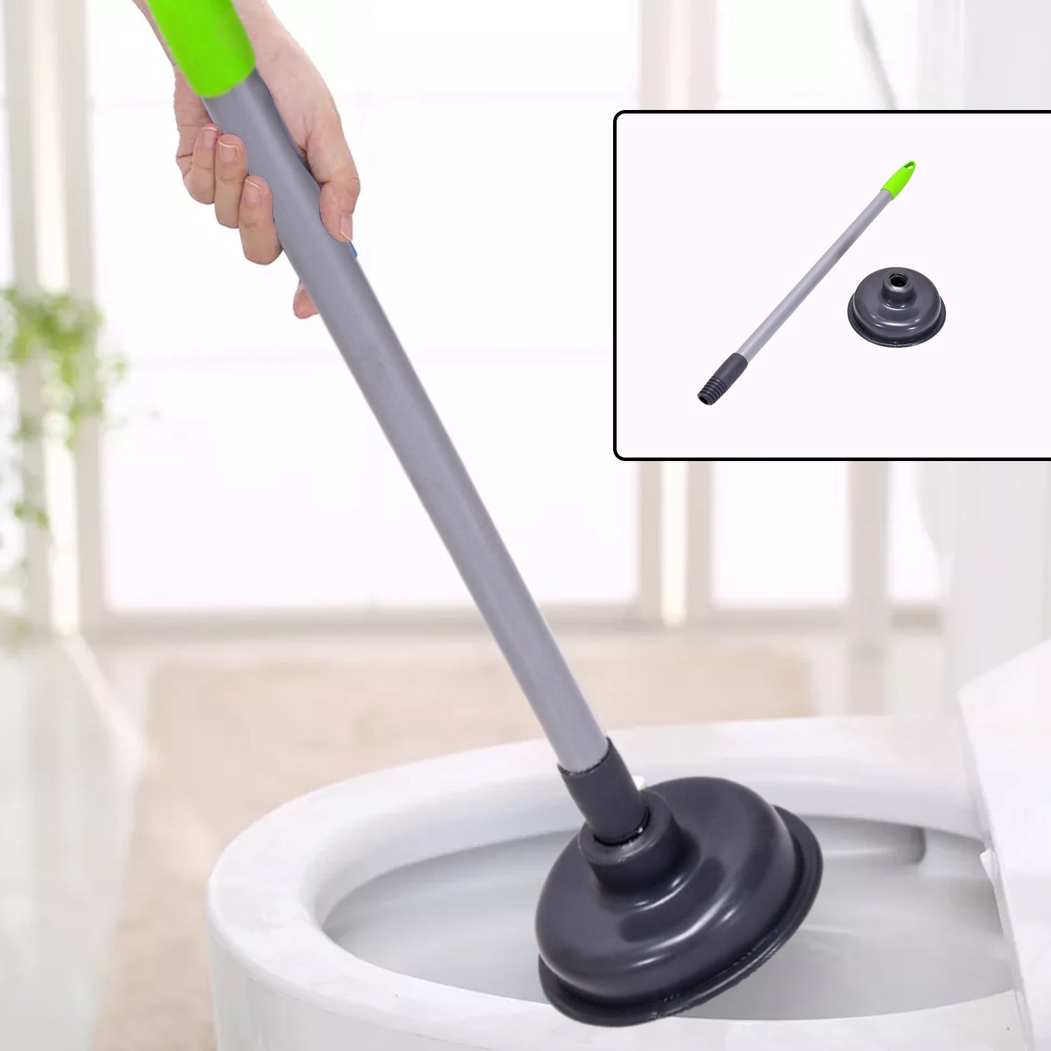 Toilet Plunger - For Clogs In Toilet Bowls And Sinks In Homes Commercial And Industrial Buildings. - LootFaat