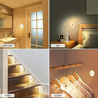 Round Shape 8 Led Motion Sensor Induction Led Light - LootFaat