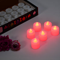 Premium Red LED Tealights Smokeless Home - Premium Quality - Best Quality & Value