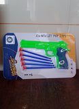 Medium Size Plastic 1 Gun with 5 Soft Suction Dart Bullets (1 Set)