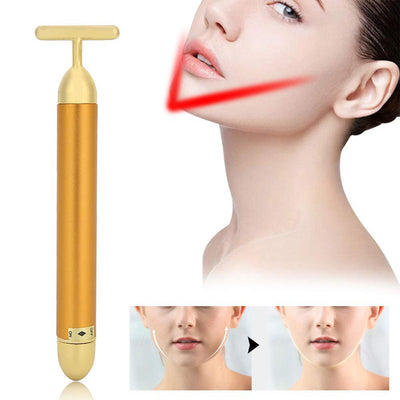 Golden Vibrating Facial Massager