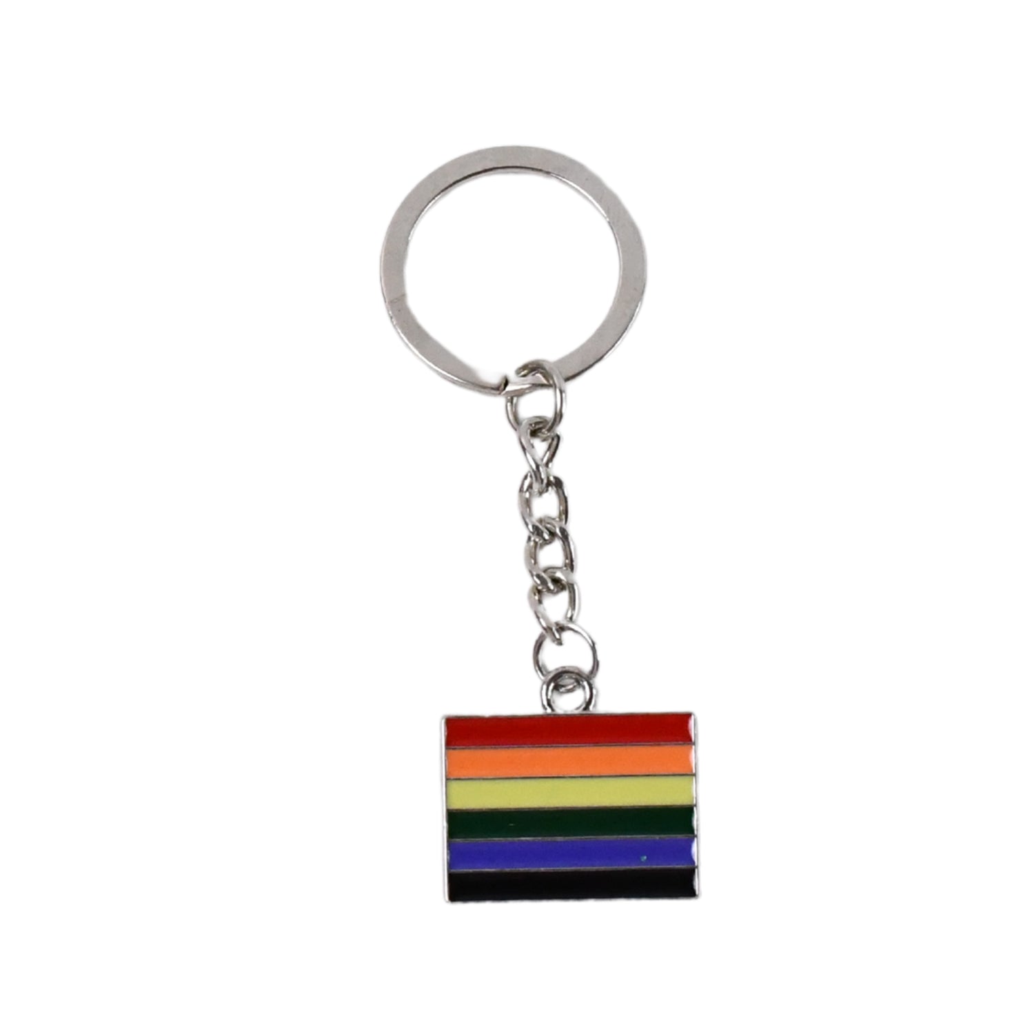 Rainbow Design Metal Keyring Key Chain (1 Pc) - LootFaat