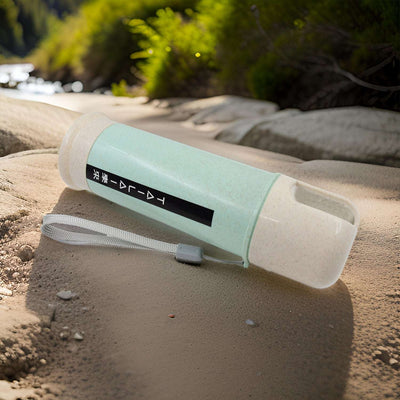 Portable Wheat Straw Coffee Mug - 300ml, Mixed Colors - second image