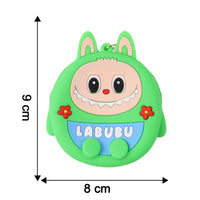 Cute Cartoon Character Coin Pouch With Keychain  Wrist Strap