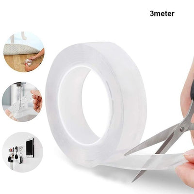 3M Double Sided Nano Tape - Washable & Reusable Adhesive Gel Tape