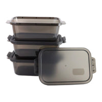 Rectangular Food Storage Containers - (3 Pc  Set)