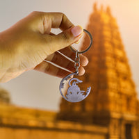Devotional Jai Shri Ram Metal Keychain - (1 Pc)