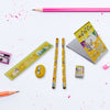 6 Pc Set Stationary Set Including Pencil Ruler Rubber Pencil Sharpener  School Office Product Gift