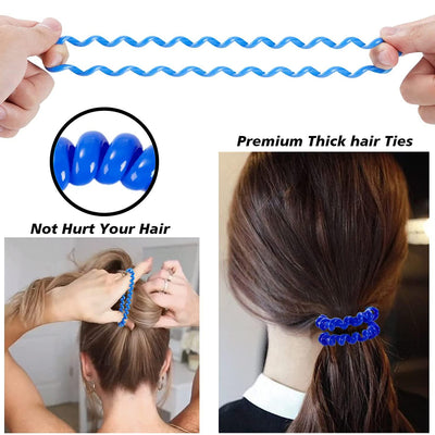 Telephone Wire Hair Bands Pack Of 2 Pc  Multicolour) - second image