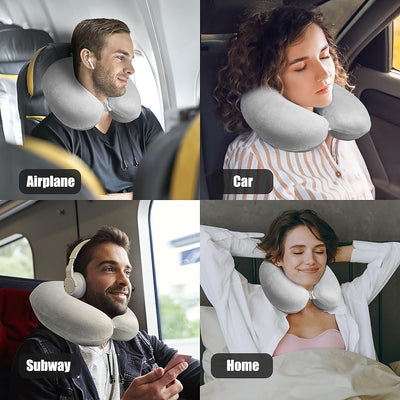 8528 Soft Neck Pillow For Car Home Airplane Travel Travel Neck Pillow For Sleeping  Travel Essentials For Neck Restmultipurpose Comfortable Head Rest Neck Holder Pillow (1 Pc) - second image