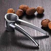 Walnut Cracker Luxury Die Cast Stainless Alloy Nut Cutter Walnut Clamp Plier Portable Smart Walnut Akhrot Pincers Bottle Opener For Pecans Almonds Brazil Nuts - LootFaat