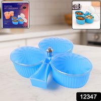 Premium 3-compartment Revolving Dry Fruit Box (1 Pc)