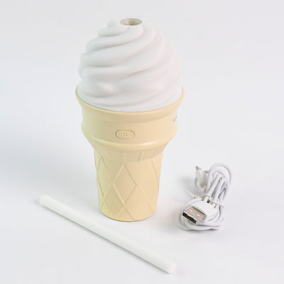 Ice Cream Cone Shape Air Freshener Humidifier (1pc  Cream Color)