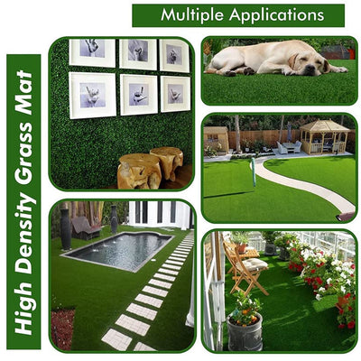 Artificial Grass Turf Carpet - Soft & Durable Doormat/Balcony Decor - 58x38cm - second image