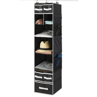 9 Shelf Hanging Closet Organizer With 5 Drawer Organizers - LootFaat