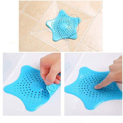 0829 Silicone Star Shaped Sink Filter Bathroom Hair Catcher Drain Strainers For Basin - second image