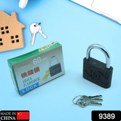 Heavy Duty Iron Padlock - Anti-Theft, Waterproof, for Home, Shed, & Gate