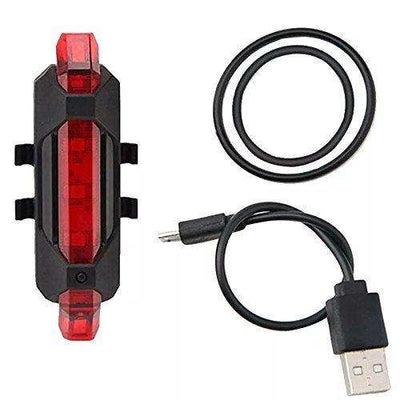 Waterproof Rechargeable Bicycle Front LED Light - Red - second image