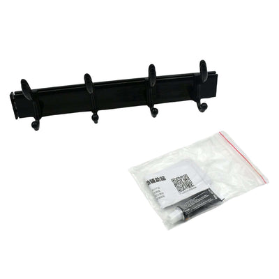 Cloth Hanger Wall Door Hooks Rail For Hanging Clothes For Hanging Hook Rack Rail Extra Long Coat Hanger Wall Mount For Clothes Jacket Hats 6 Hook With Eco-friendly Liquid Adhesive Glue - second image