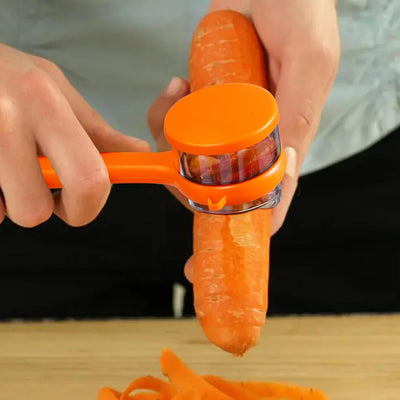 Stainless Steel Peeler with Integrated Waste Container - second image