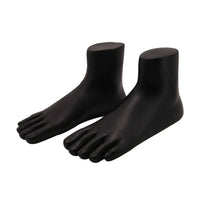 Premium Black Foot Mannequin Display Stand (1 Pair)