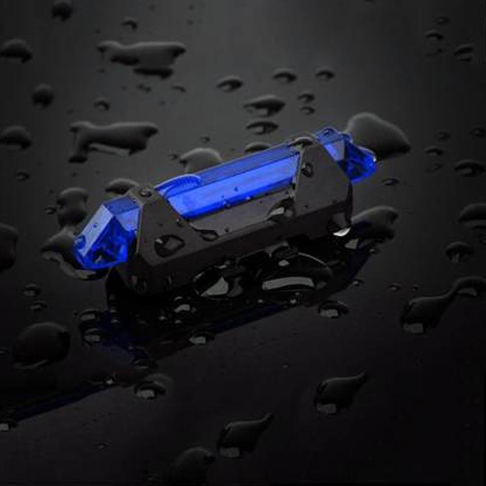 Rechargeable Waterproof Bicycle Front LED Light - 4 Modes, Blue