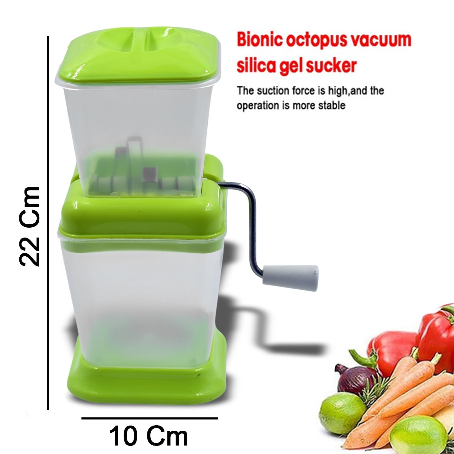 Small Onion Chopper  Vegetable Chopper Quick Cutter With Rotating Blade - LootFaat