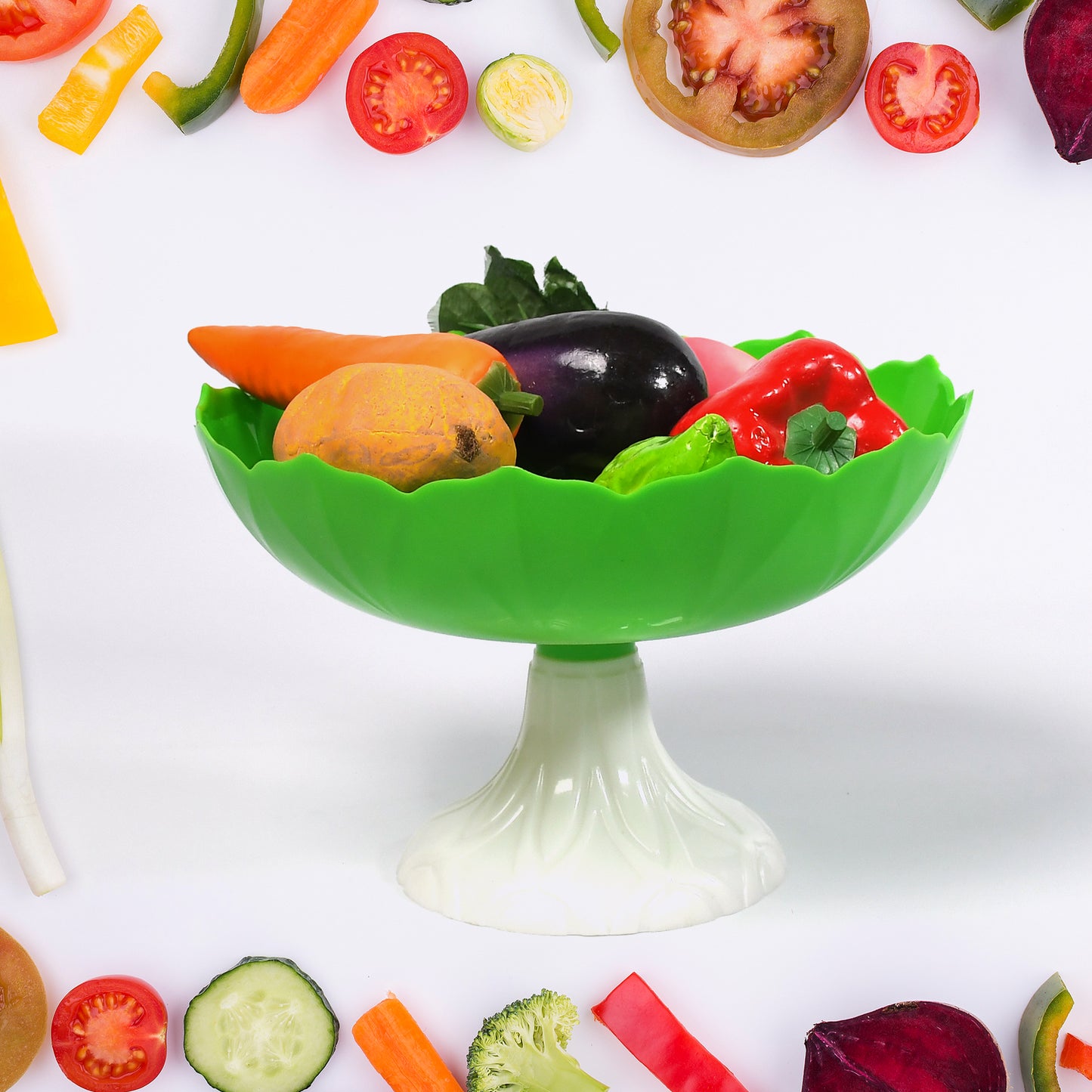 Fruit Storage Basket Egg Vegetable Bread Rice Storage Bowl Stand For Kitchen Counter Cabinet And Pantry - LootFaat