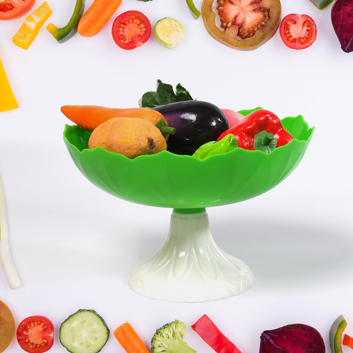Fruit Storage Basket Egg Vegetable Bread Rice Storage Bowl Stand For Kitchen Counter Cabinet And Pantry - LootFaat