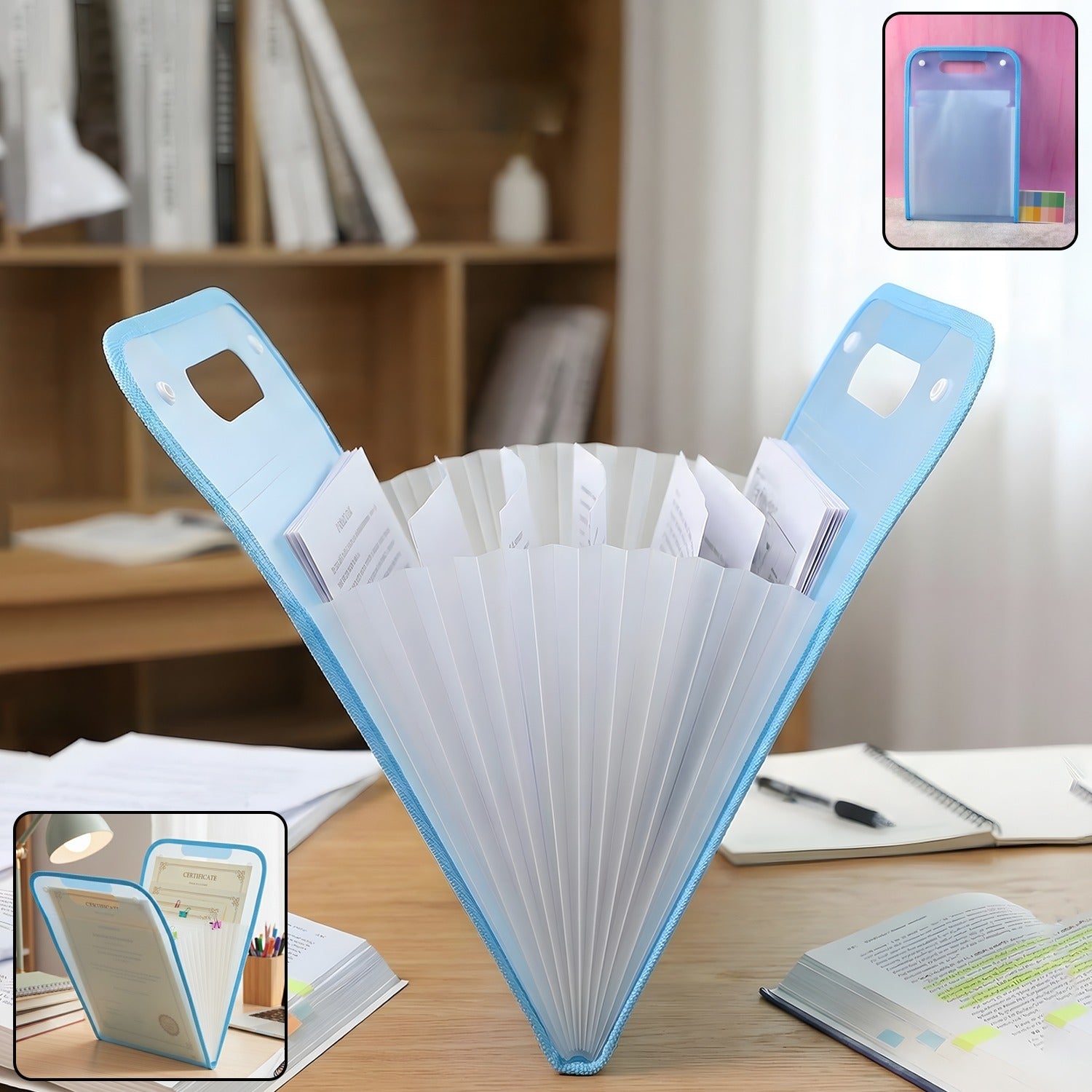 13 Pocket Document File Folder with Handle Stationery detail view 1