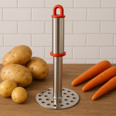 Stainless Steel Potato Masher With Ergonomic Handle (17cm  1 Pc) - second image