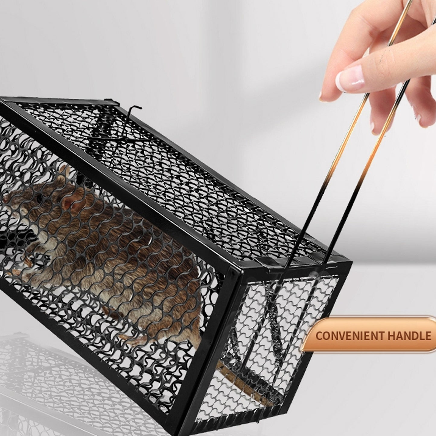 Foldable Mouse Trap Squirrel Trap Small Live Animal Trap Mouse Voles Hamsters Live Cage Rat Mouse Cage Trap For Mice Easy To Catch And Release - LootFaat