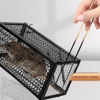 Foldable Mouse Trap Squirrel Trap Small Live Animal Trap Mouse Voles Hamsters Live Cage Rat Mouse Cage Trap For Mice Easy To Catch And Release - LootFaat